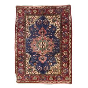 Turkish Rug, 4x6, Hand Knotted, Vintage Oriental Carpet